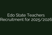 Edo State Teachers  Recruitment for 2025/2026